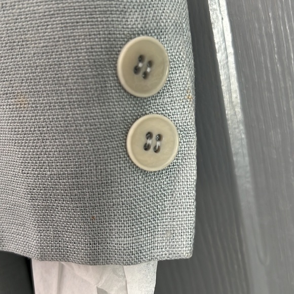 Linen Sky Blue unlined Suit dress - Picture 8 of 8